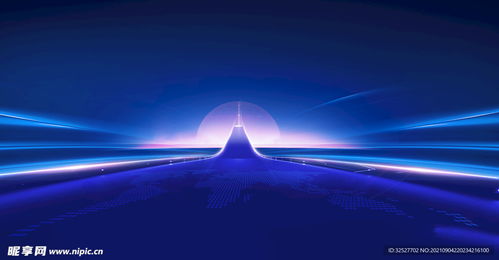 藍(lán)色科技發(fā)布會(huì)背景設(shè)計(jì)圖